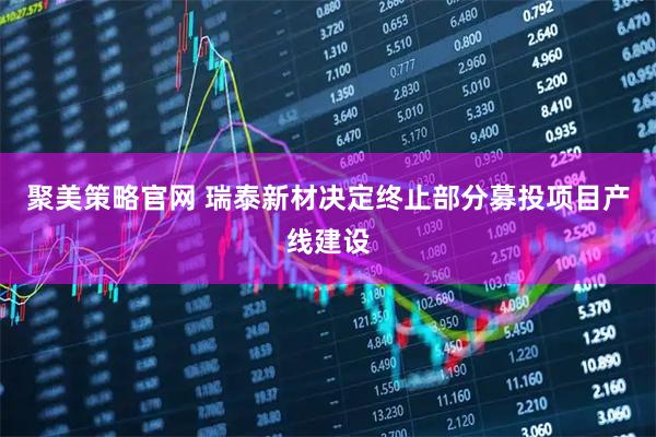 聚美策略官网 瑞泰新材决定终止部分募投项目产线建设